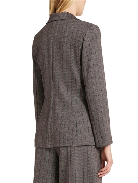 GIACCA BLAZER IN JERSEY URBANSTYLE DONNA MARRONE