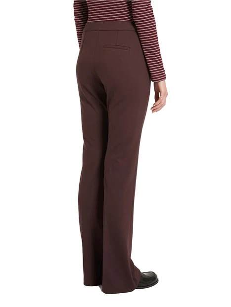 PANTALONI A ZAMPA IN JERSEY RAMATA DONNA BORDEAUX