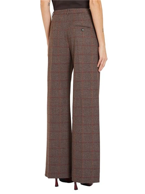 PANTALONE A PALAZZO FANTASIA SURREY DONNA MARRONE