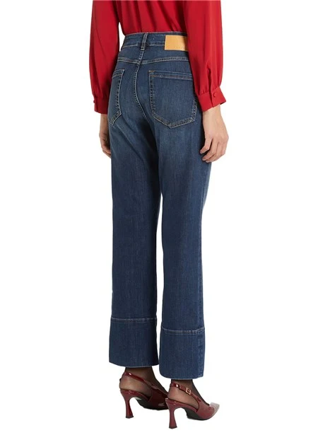 JEANS A ZAMPA CON DETTAGLI DECORATIVI DIANA DONNA BLU