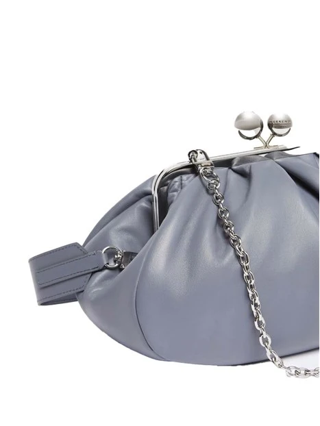 BORSA A MANO CUBICO PASTICCINO DONNA BLU