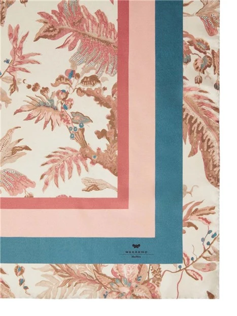FOULARD CON FANTASIA STAMPATA DONNABIANCO