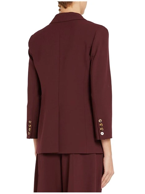 GIACCA BLAZER MONOPETTO CON BOTTONI E TASCHE DONNA BORDEAUX