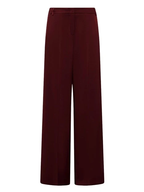 PANTALONE PALAZZO SATIN WOLF DONNA BORDEAUX