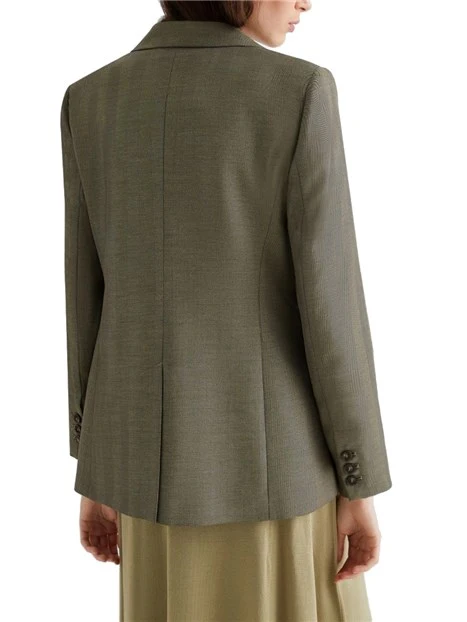 GIACCA BLAZER IN LANA CON DECORAZIONI IMPACT DONNA VERDE