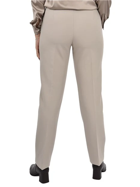 PANTALONI CHINO CON PIEGA STIRATA DONNA BEIGE
