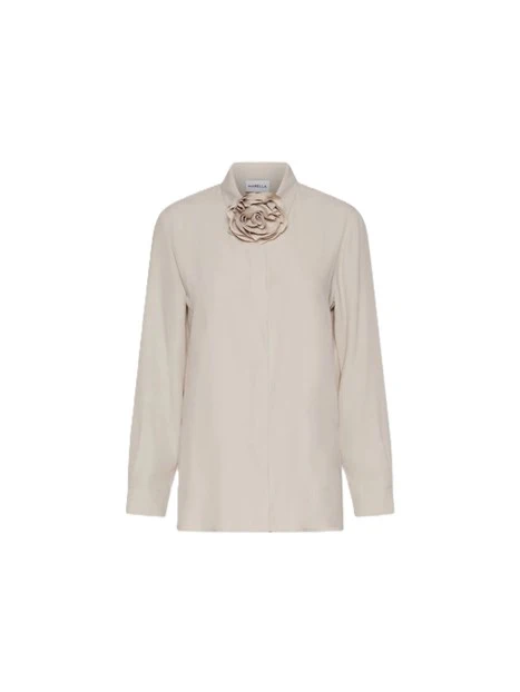 CAMICIA CABIRIA IN MISTO SETA DONNA BIANCO
