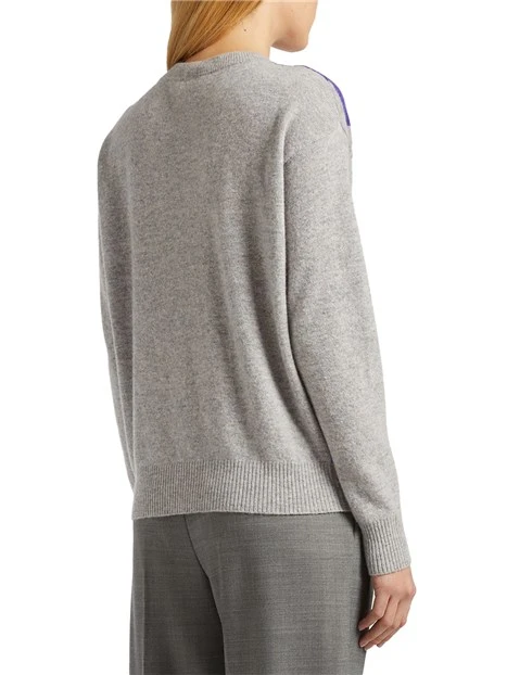 MAGLIA GIROCOLLO IN LANA MISTO CASHMERE MOIRA DONNA GRIGIO