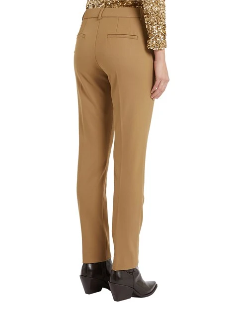 PANTALONI IN MISTO VISCOSA FLORIA DONNA MARRONE