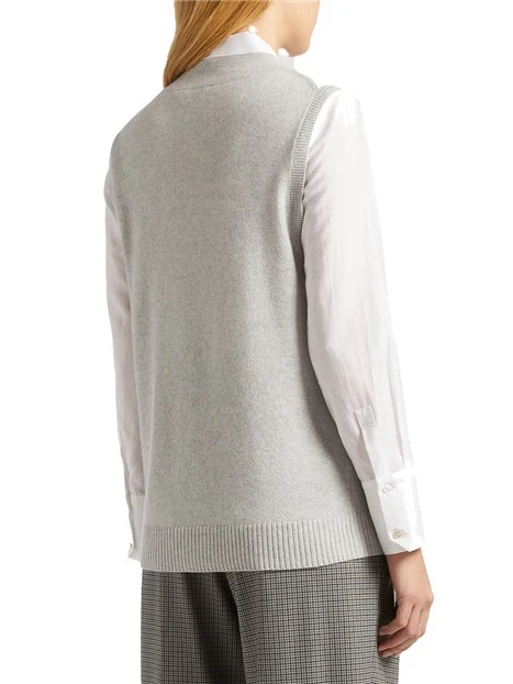 GILET IN CASHMERE SEVERO DONNA GRIGIO