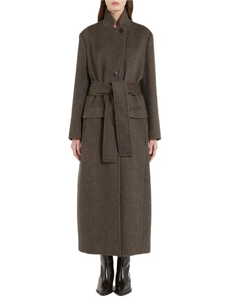 CAPPOTTO LUNGO IN LANA GIOSTRO DONNA MARRONE