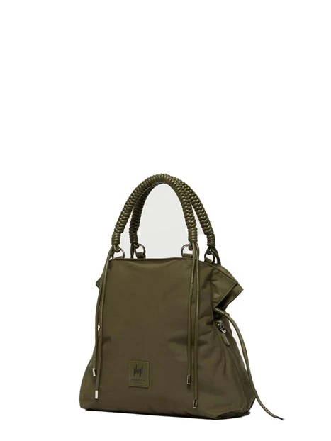 BORSA A MANO IN TESSUTO TECNICO DONNA VERDE