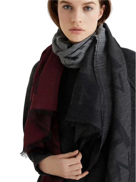 STOLA IN MODAL E MISTO LANA DONNA ANTRACITE