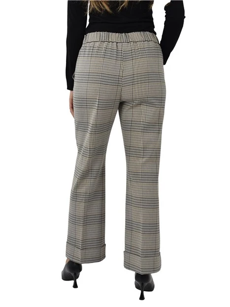 PANTALONI ZAMPA TINTO FILO DONNA NERO