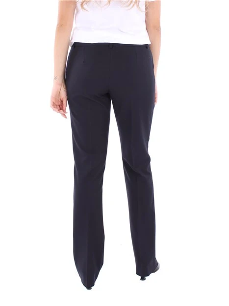 PANTALONE CHINO CON BOTTONE A CONTRASTO DONNA GRIGIO