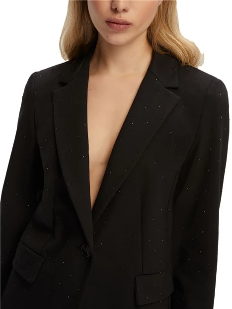 BLAZER IN JERSEY PUNTO ROMA DONNA NERO