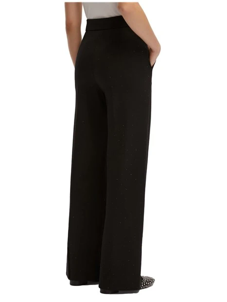 PANTALONI CHINO CON PIEGA STIRATA DONNA NERO
