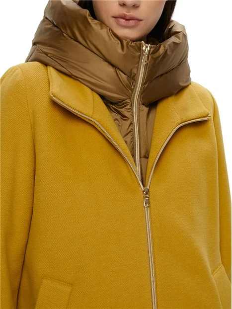 CAPPOTTO IN PANNO SOFT DONNA GIALLO