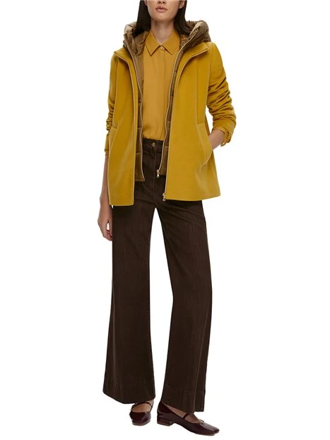 CAPPOTTO IN PANNO SOFT DONNA GIALLO