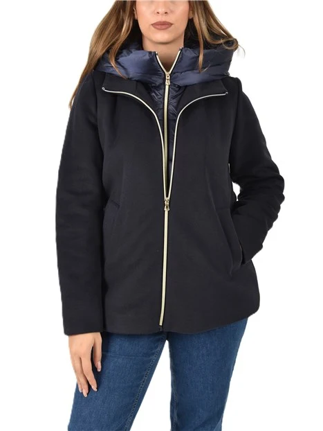 PIUMINO IN PANNO SOFT DONNA BLU NAVY