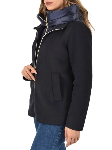 PIUMINO CORTO IN PANNO SOFT  DONNA  BLU