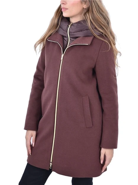 PIUMINO IMBOTTITO PANNO SOFT DONNA BORDEAUX