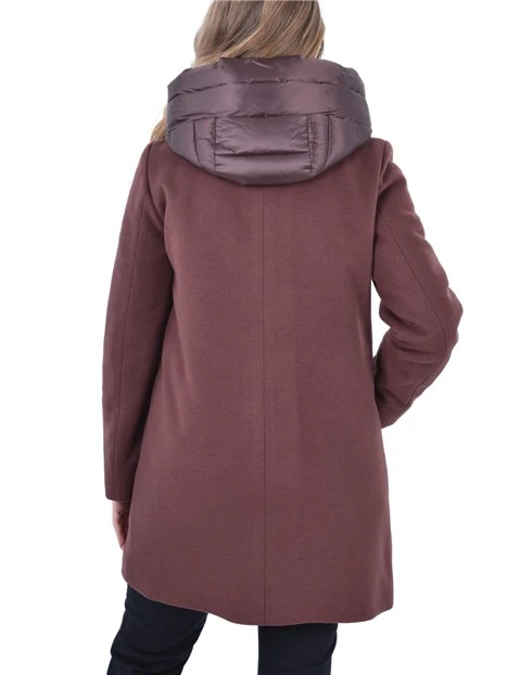 PIUMINO IMBOTTITO PANNO SOFT DONNA BORDEAUX