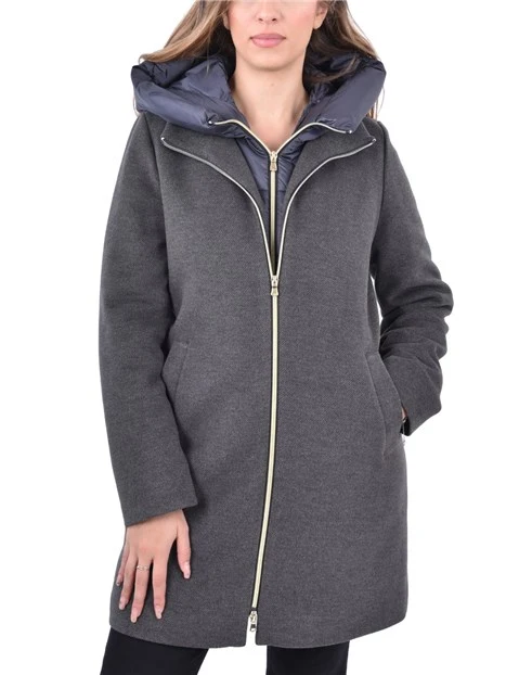 PIUMINO IMBOTTITO PANNO SOFT DONNA GRIGIO