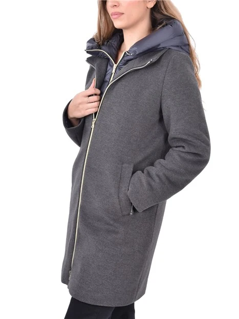PIUMINO IMBOTTITO PANNO SOFT DONNA GRIGIO