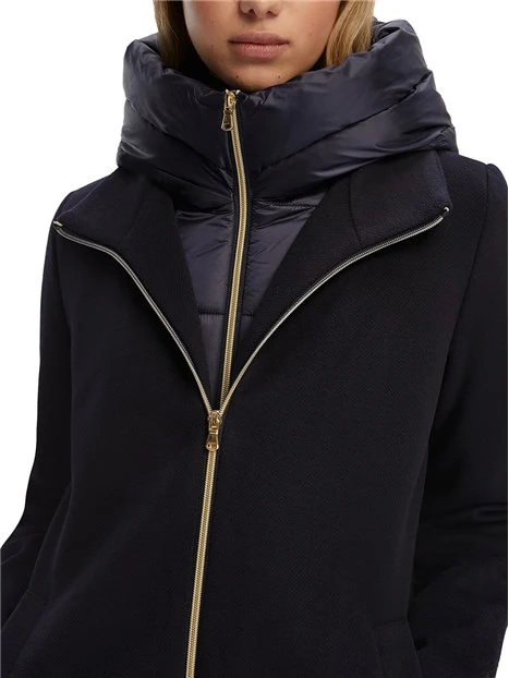 CAPPOTTO PANNO SOFT DONNA BLU NAVY