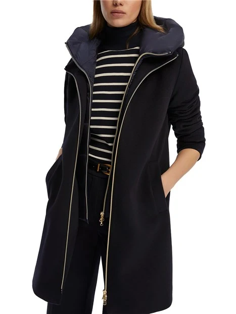 CAPPOTTO PANNO SOFT DONNA BLU NAVY