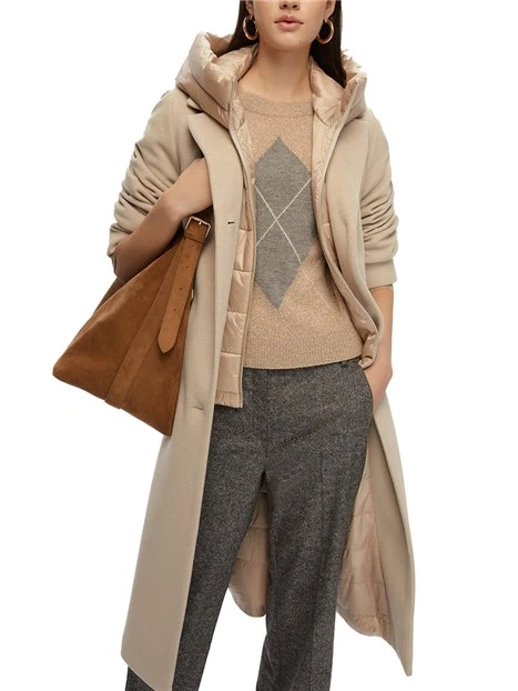 CAPPOTTO PANNO SOFT DONNA BEIGE