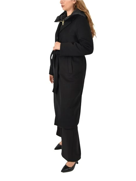 PIUMINO IN PANNO SOFT IMBOTTITO DONNA NERO