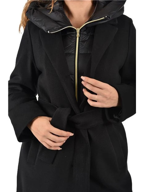 PIUMINO IN PANNO SOFT IMBOTTITO DONNA NERO