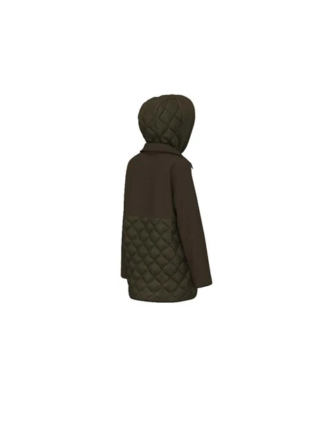 CAPPOTTO CORTO IN PANNO SOFT DONNA VERDE