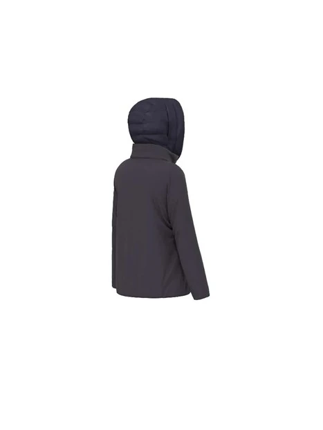 GIACCA CORTA IMBOTTITA FULL ZIP DONNA BLU NAVY