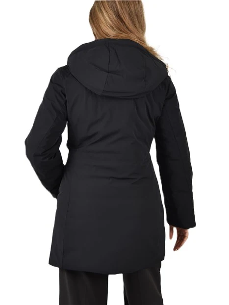 PIUMINO LUNGO REVERSIBILE DONNA NERO