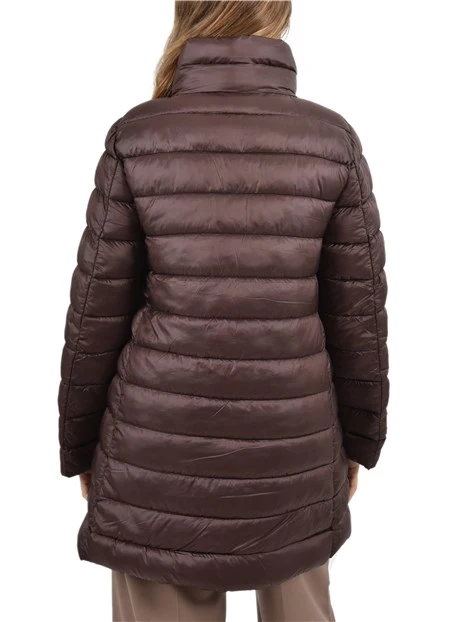 PIUMINO CORTO IMBOTTITO FULL ZIP DONNA BORDEAUX