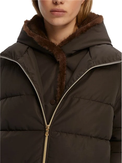 CAPPOTTO TAFFETA DONNA MARRONE