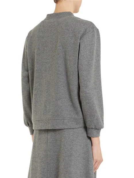 FELPA GIROCOLLO MISTO LANA ROSTOK DONNA GRIGIO