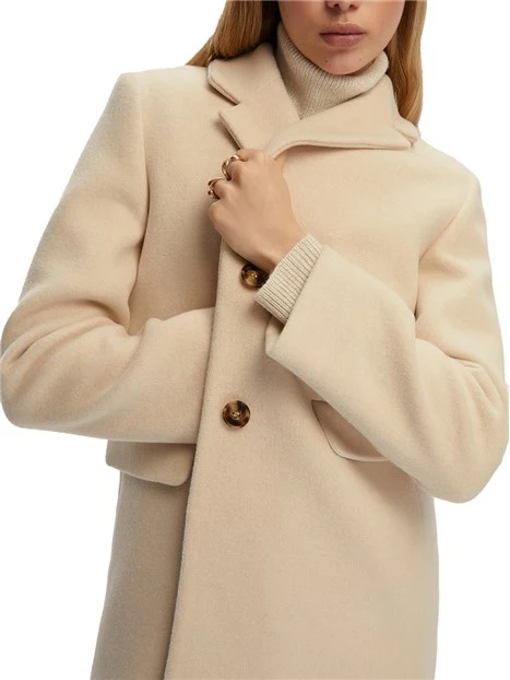 CAPPOTTO IN PANNO DONNA BIANCO