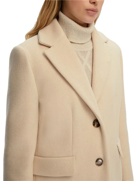 CAPPOTTO IN PANNO DONNA BIANCO