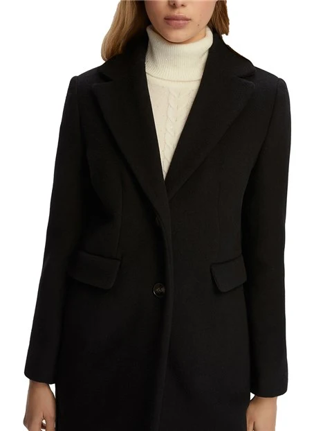 CAPPOTTO IN PANNO DONNA NERO