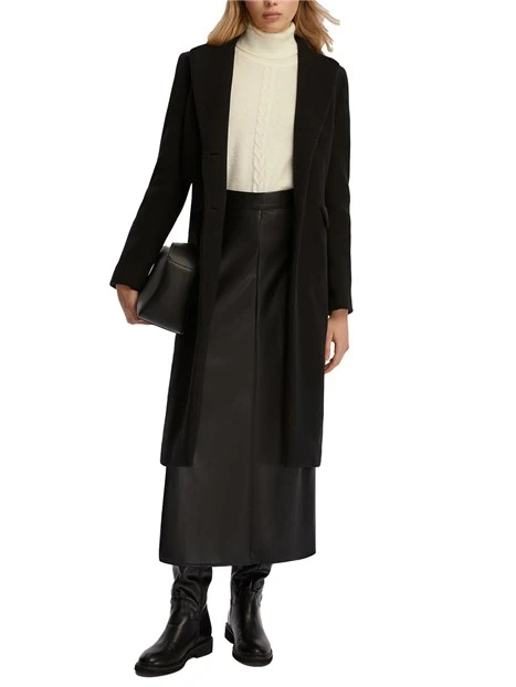 CAPPOTTO IN PANNO DONNA NERO