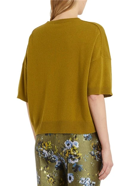 MAGLIA GIROCOLLO MISTO CASHMERE DONNA VERDE