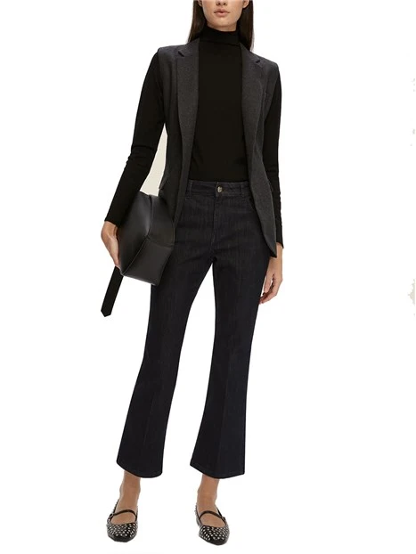 MAGLIA DOLCEVITA FILATO IN VISCOSA DONNA NERO