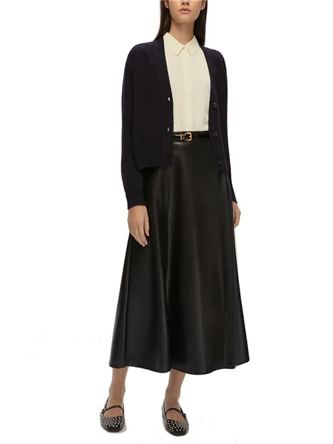 CARDIGAN IN LANA DONNA BLU