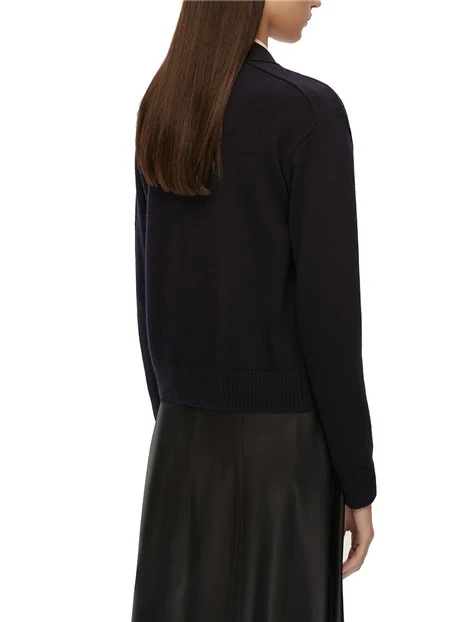 CARDIGAN IN LANA DONNA BLU