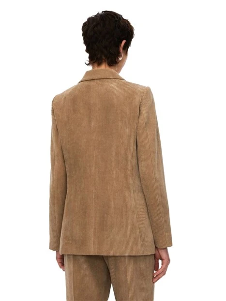 GIACCA BLAZER DOPPIOPETTO A COSTE CALAIS DONNA MARRONE