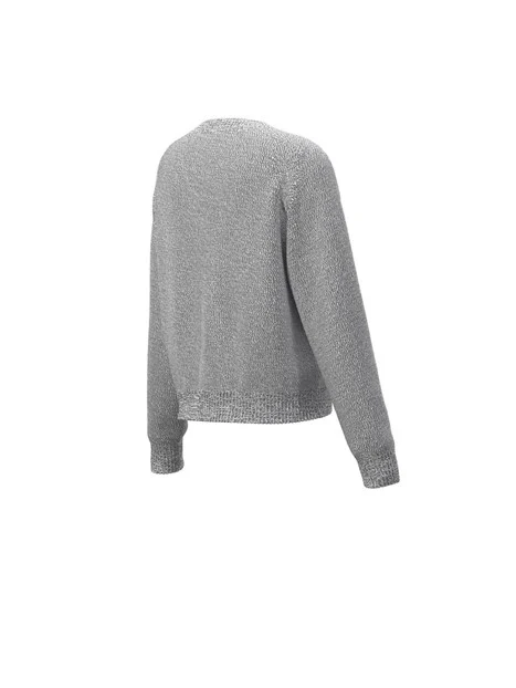 MAGLIA GIROCOLLO IN MISTO LANA DONNA GRIGIO